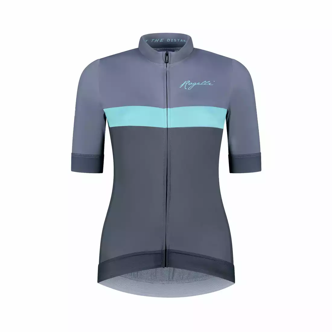 ROGELLI PRIME Dámsky cyklistický dres, sivý a modrý