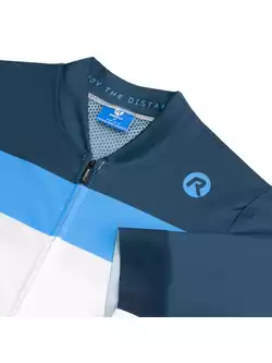 ROGELLI PRIME pánsky cyklistický dres biela a modrá