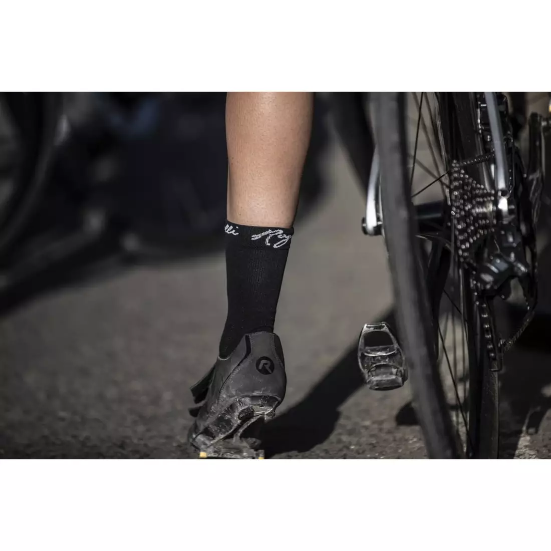 ROGELLI Q-SKIN Dámske športové ponožky, čierne