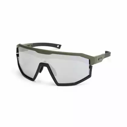 ROGELLI RECON Športové okuliare s vymeniteľnými sklami, zelená