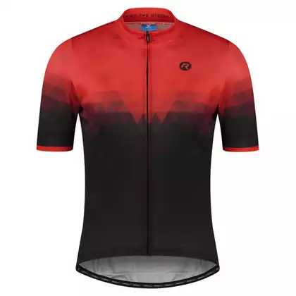 ROGELLI SPHERE Pánsky cyklistický dres, čierno-červený