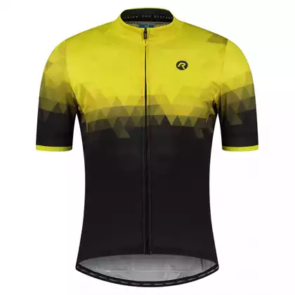 ROGELLI SPHERE Pánsky cyklistický dres, čierno-žltý