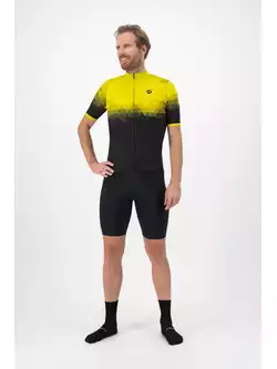 ROGELLI SPHERE Pánsky cyklistický dres, čierno-žltý