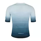 ROGELLI SURF pánske cyklistické tričko, modro-biela