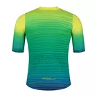 ROGELLI SURF pánske cyklistické tričko, zeleno-žltá