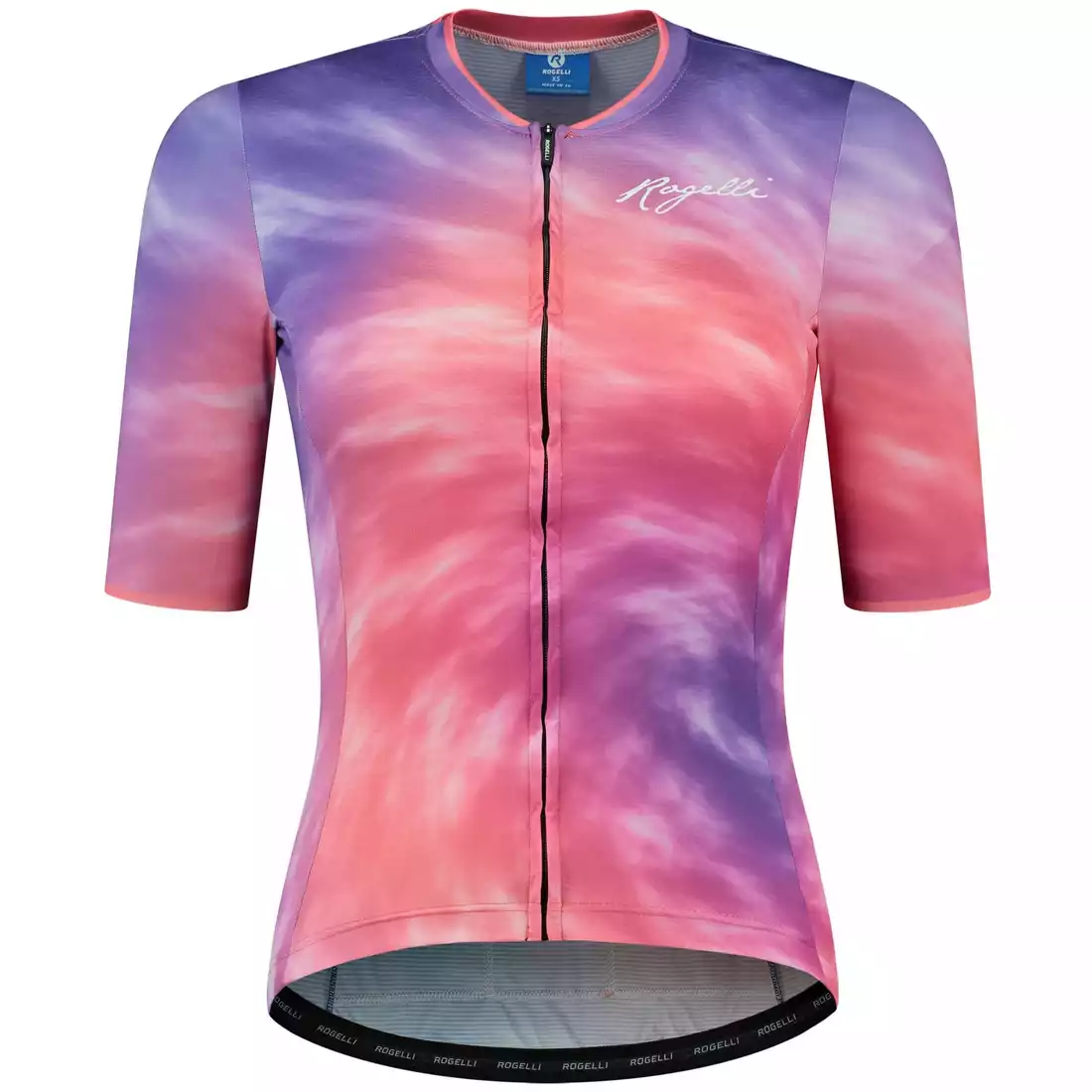 ROGELLI TIE DYE Dámsky cyklistický dres, fialová