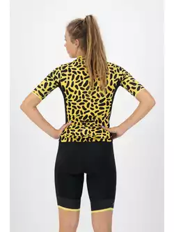 Rogelli ABSTRACT dámsky cyklistický dres, žlto-čierna