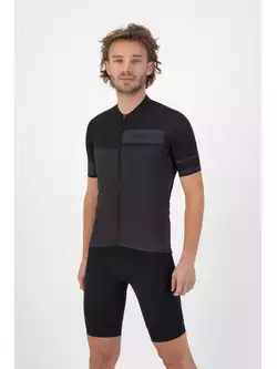 Rogelli BLOCK pánsky cyklistický dres, čierna
