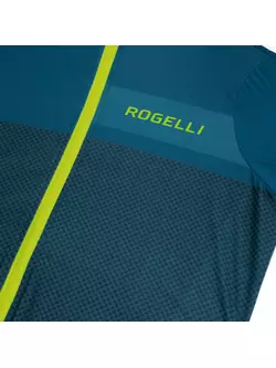 Rogelli BLOCK pánsky cyklistický dres, modro-žltá