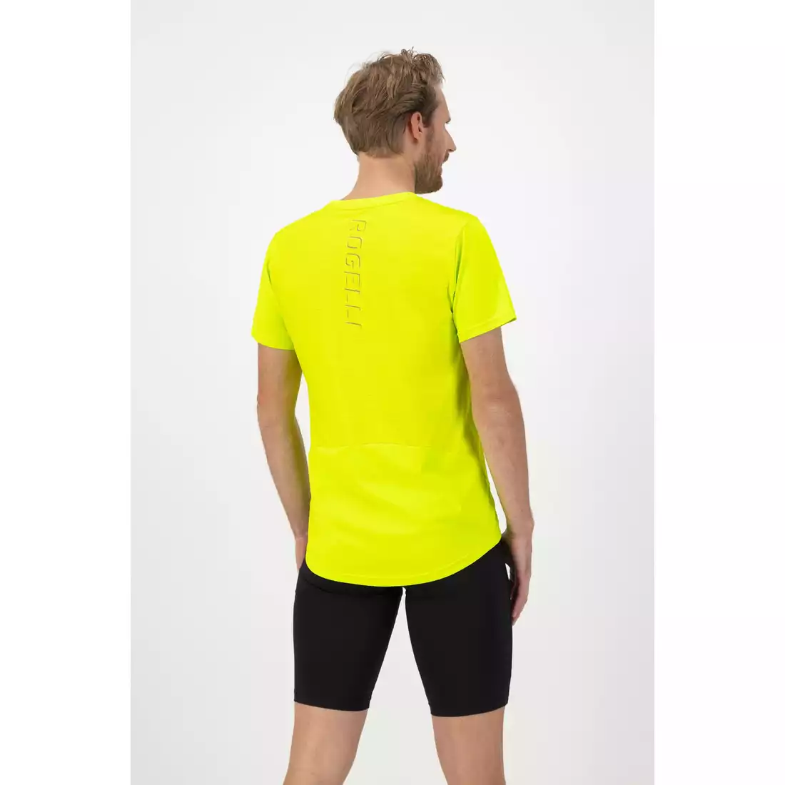 Rogelli CORE pánske bežecké tričko, fluórovo žltá