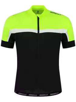 Rogelli COURSE pánsky cyklistický dres, čierna a žltá
