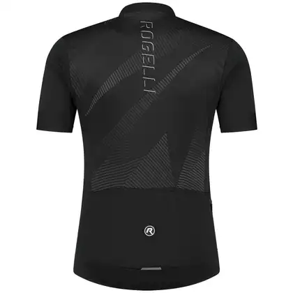 Rogelli DUSK pánsky cyklistický dres, čierna a sivá