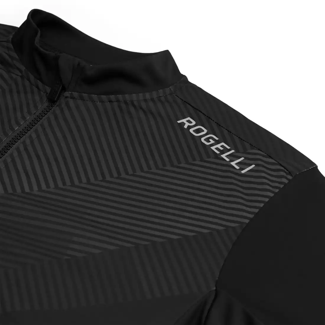Rogelli DUSK pánsky cyklistický dres, čierna a sivá