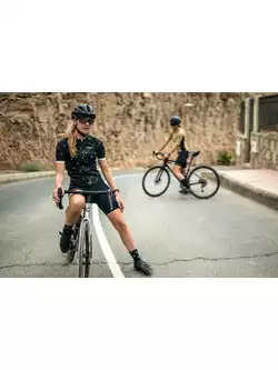 Rogelli HEARTS dámsky cyklistický dres, čierna a biela