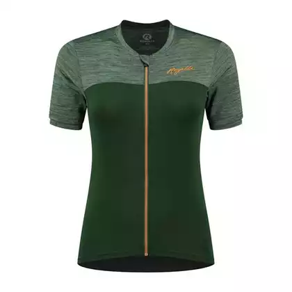 Rogelli MELANGE dámsky cyklistický dres, zeleno-oranžová