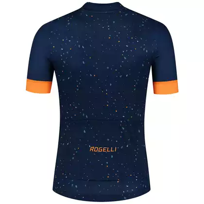 Rogelli TERRAZZO pánsky cyklistický dres, modro-oranžová