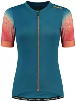 Rogelli WAVES dámsky cyklistický dres, modro-koralový