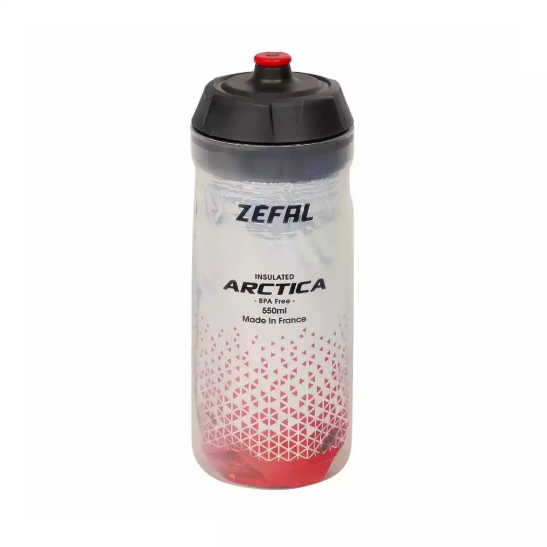 ZEFAL ARCTICA 55 Termo fľaša na bicykel, strieborno-červená, 550ml 