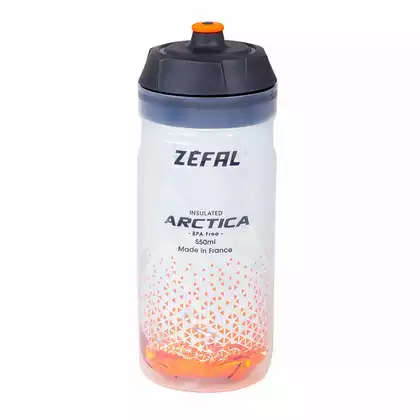 ZEFAL ARCTICA 55 Termo fľaša na bicykel, strieborno-oranžová