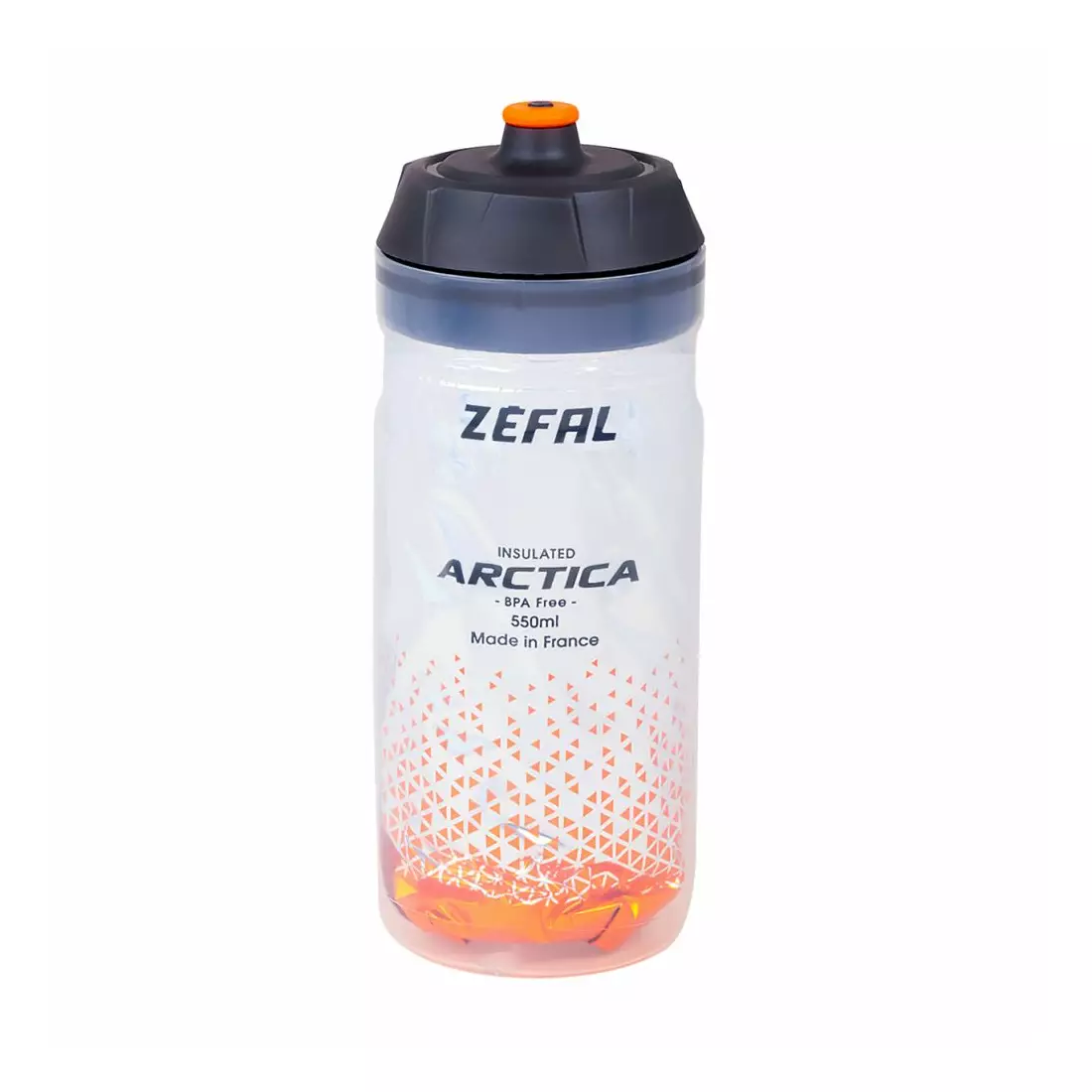 ZEFAL ARCTICA 55 Termo fľaša na bicykel, strieborno-oranžová, 550ml