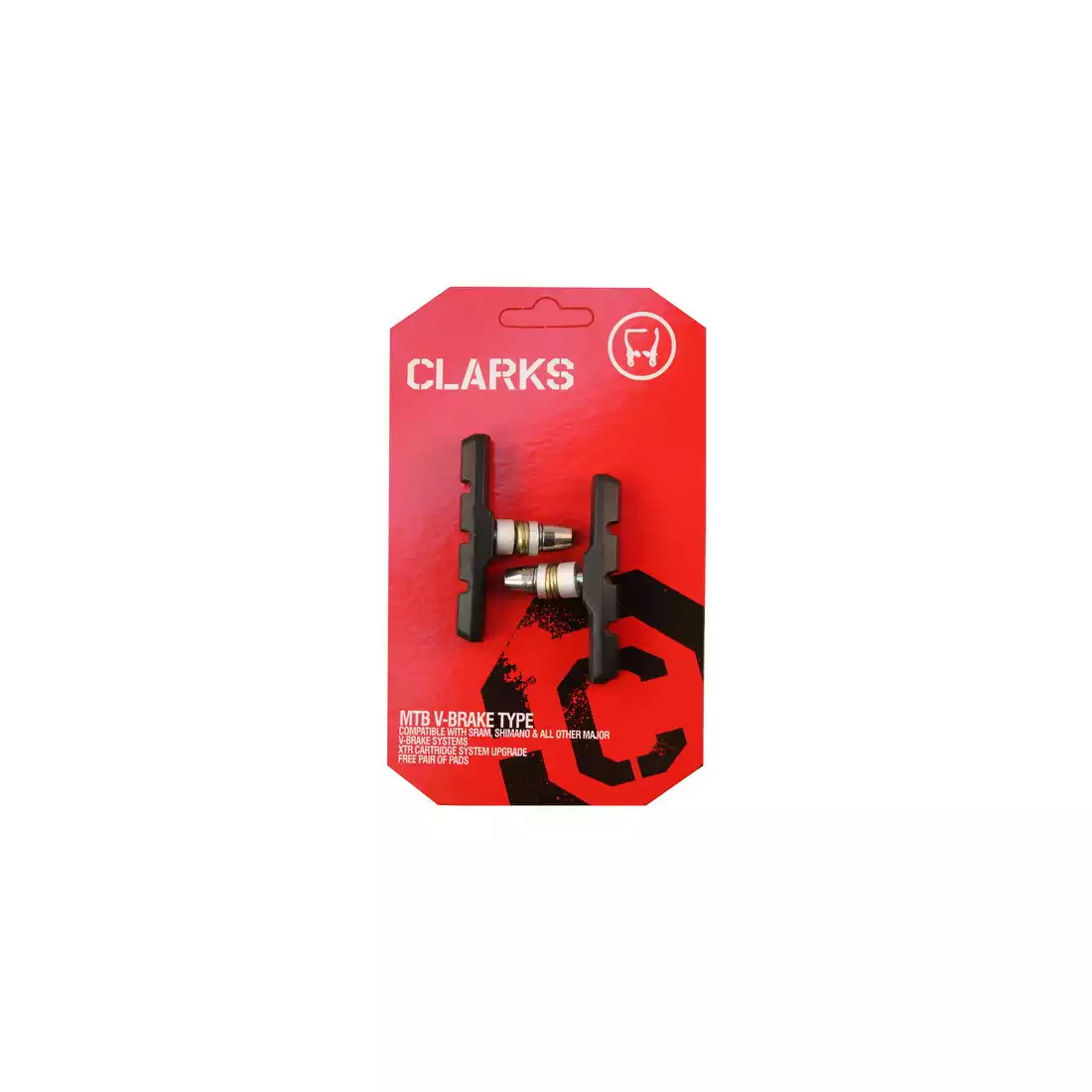 CLARKS CP510 MTB Brzdové doštičky pre brzdy V-brake, čierna