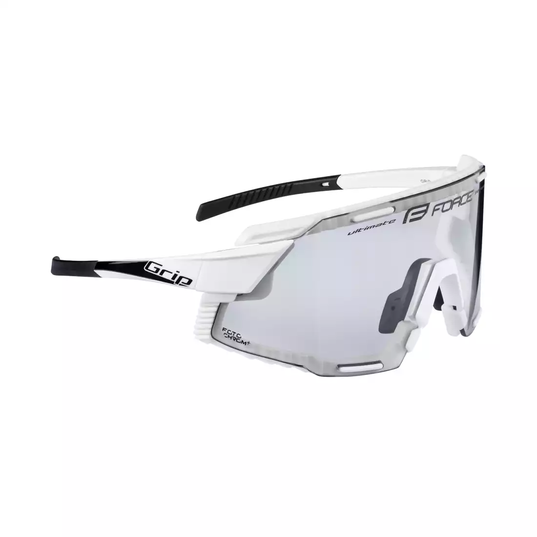 FORCE GRIP Športové fotochromatické okuliare, biele