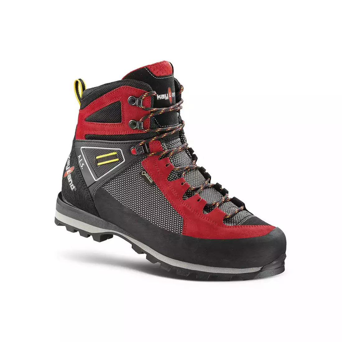 KAYLAND CROSS MOUNTAIN GTX Pánske trekingové topánky, GORE-TEX, VIBRAM, čierna a červená