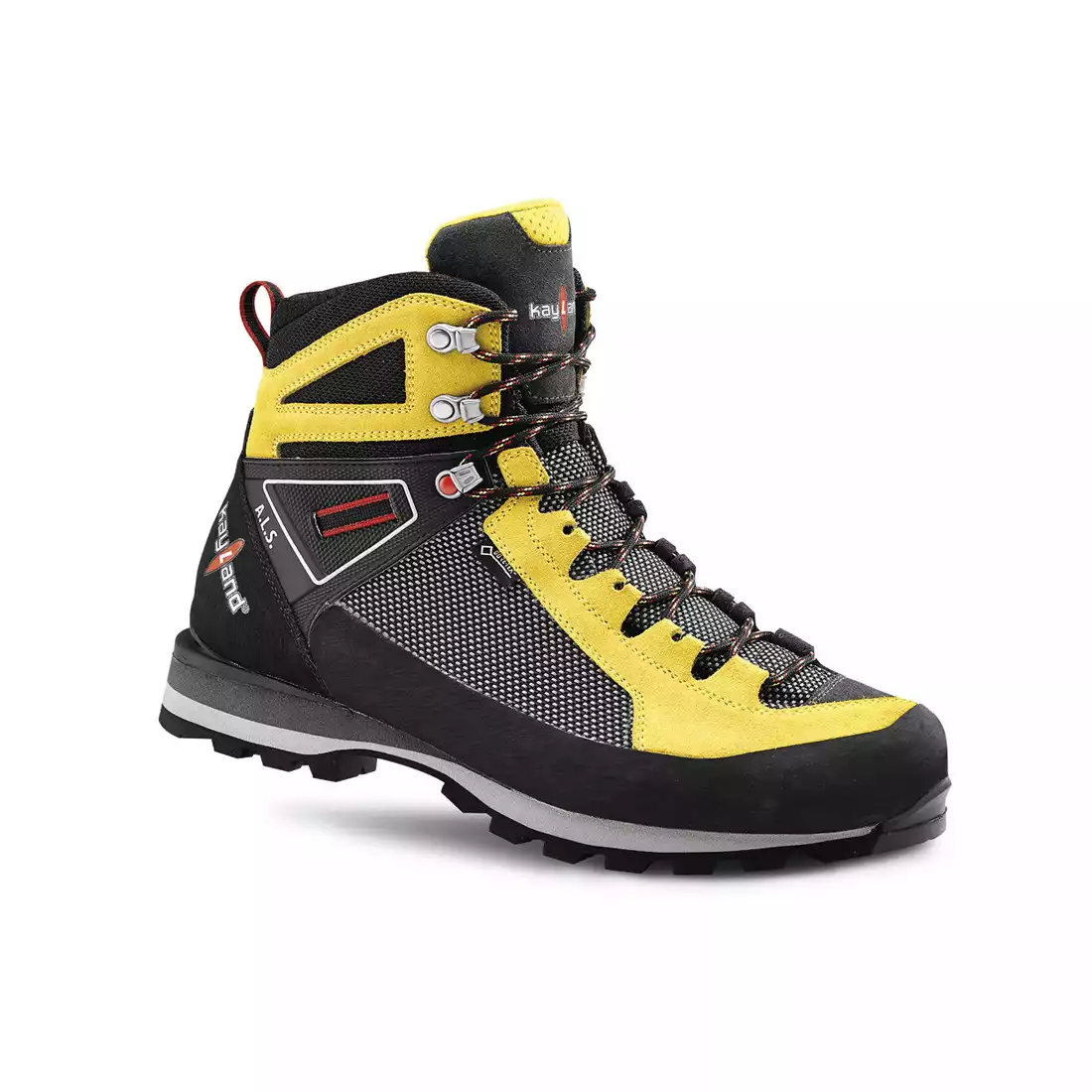 KAYLAND CROSS MOUNTAIN GTX Pánske trekingové topánky, GORE-TEX, VIBRAM, čierna a žltá