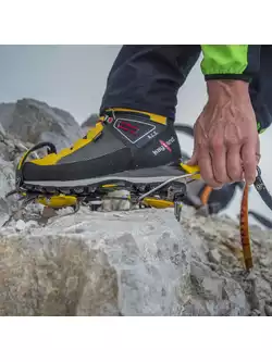KAYLAND CROSS MOUNTAIN GTX Pánske trekingové topánky, GORE-TEX, VIBRAM, čierna a žltá