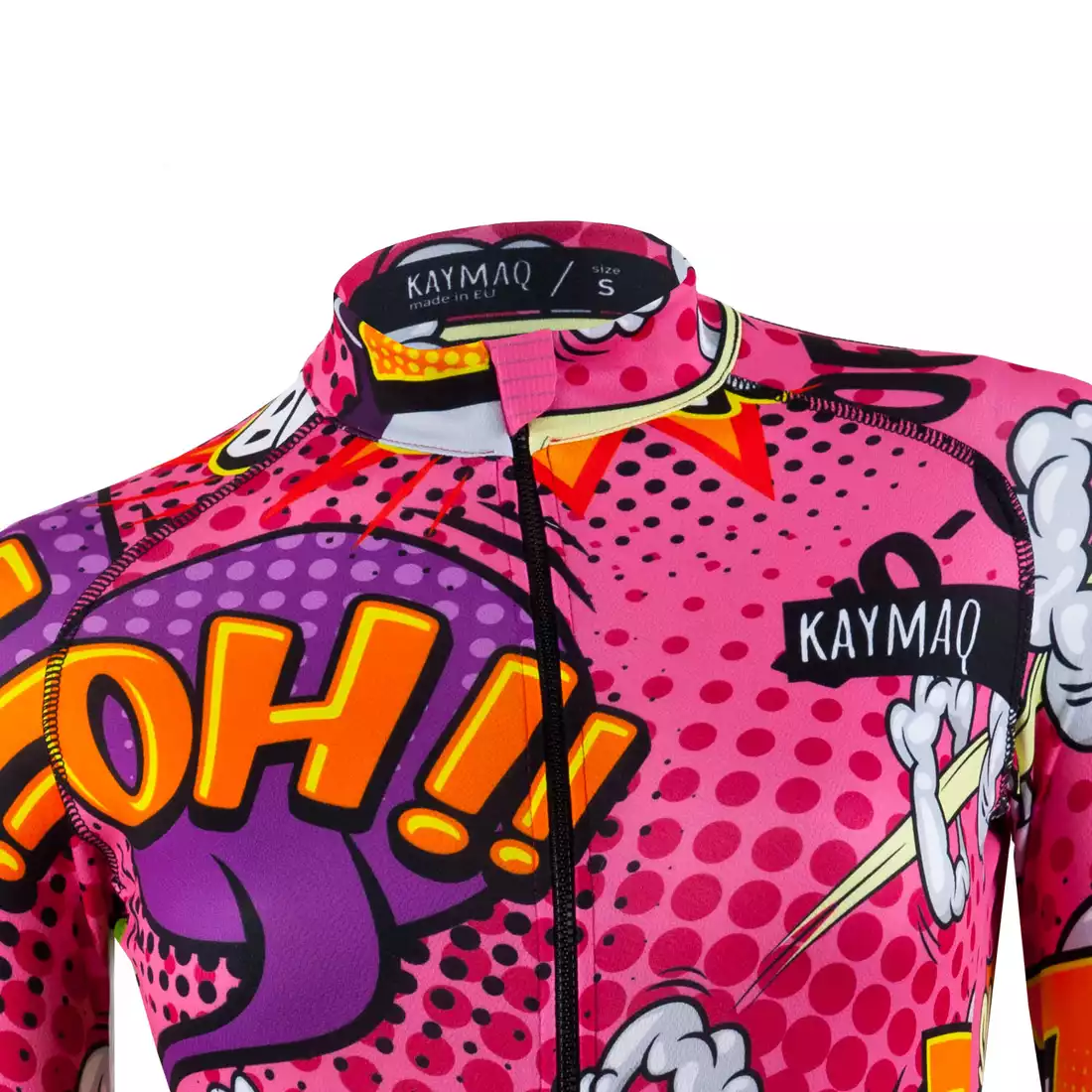 KAYMAQ DESIGN W27 dámsky cyklistický dres, ružový