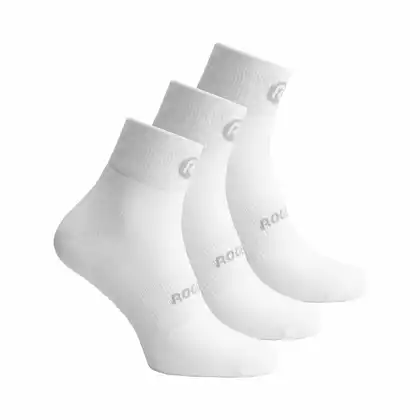 ROGELLI CORE cyklistické ponožky 3-pack biely