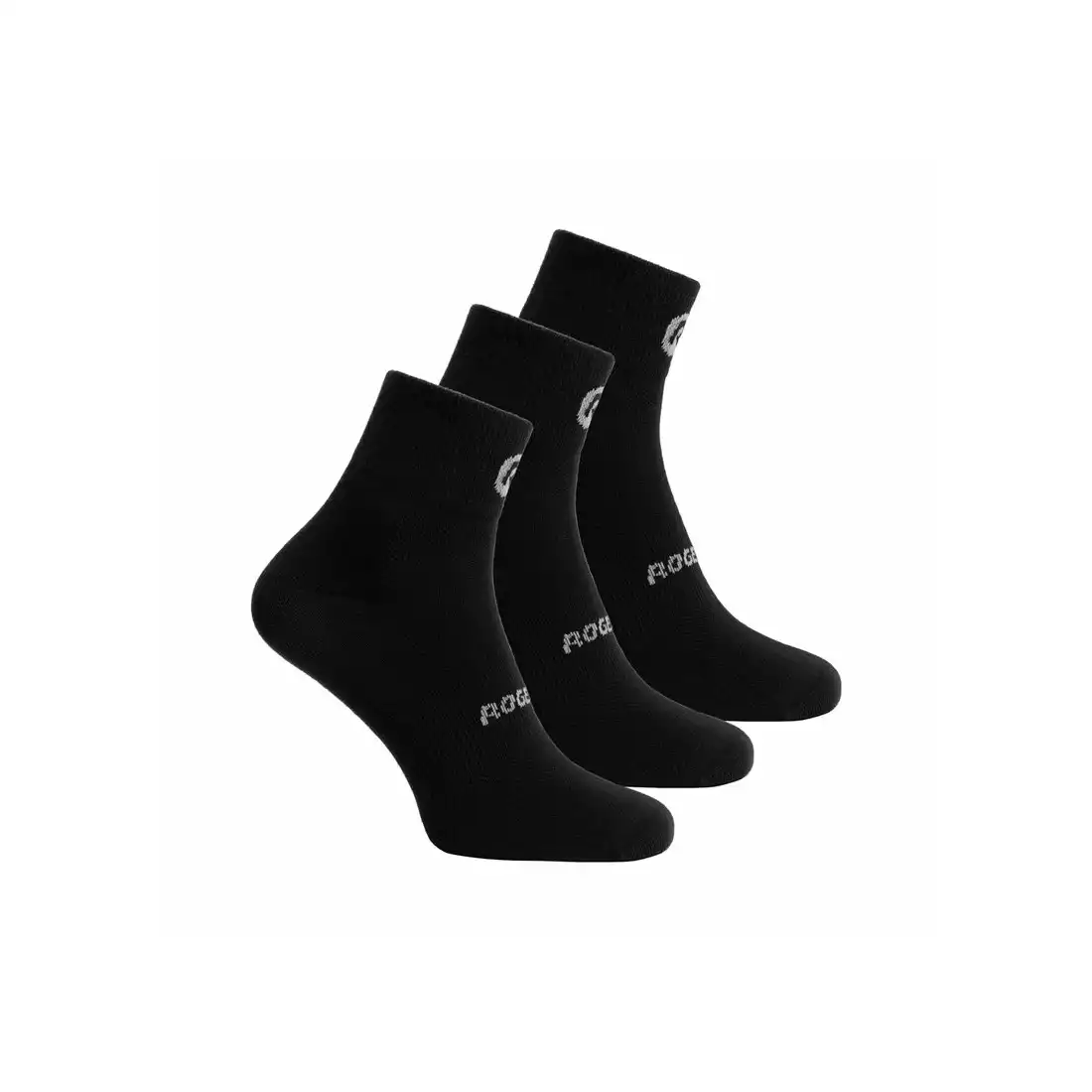 ROGELLI CORE cyklistické ponožky 3-pack čierna