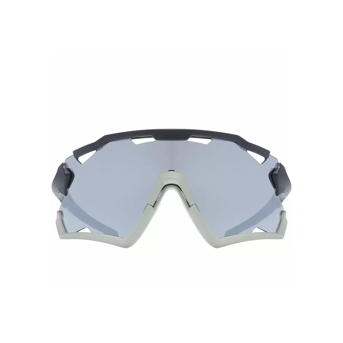 Športové okuliare UVEX Sportstyle 228 mirror silver (S3), čierno-sivé