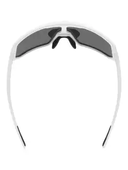 UVEX športové okuliare Sportstyle 235 mirror silver (S3), biely