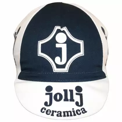 APIS Profi JOLLY CERAMICA Cyklistická čiapka so šiltom, biela a modrá