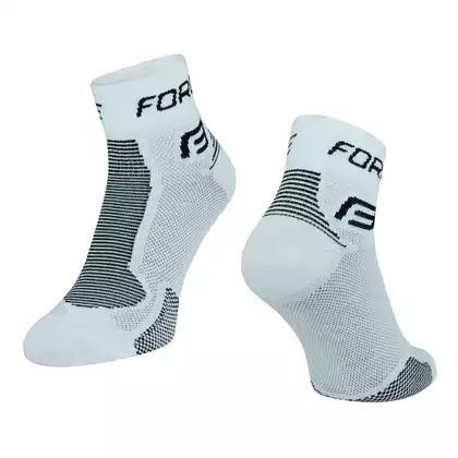FORCE 1 Cyklistické ponožky, čierno-biele