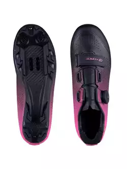 FORCE MTB VICTORY LADY Dámske cyklistické topánky, čierno-ružové