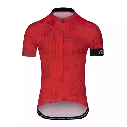 FORCE SHARD Cyklistický dres, červený