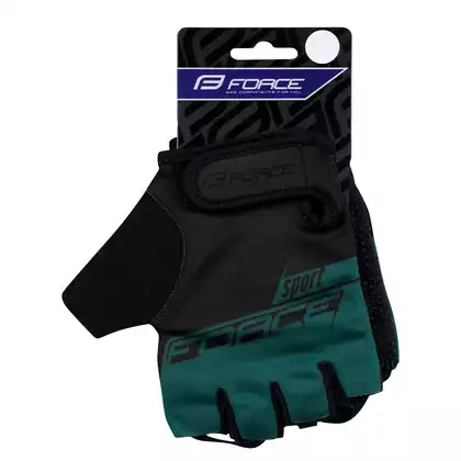 FORCE SPORT Cyklistické rukavice, čierna / modrá / námorná