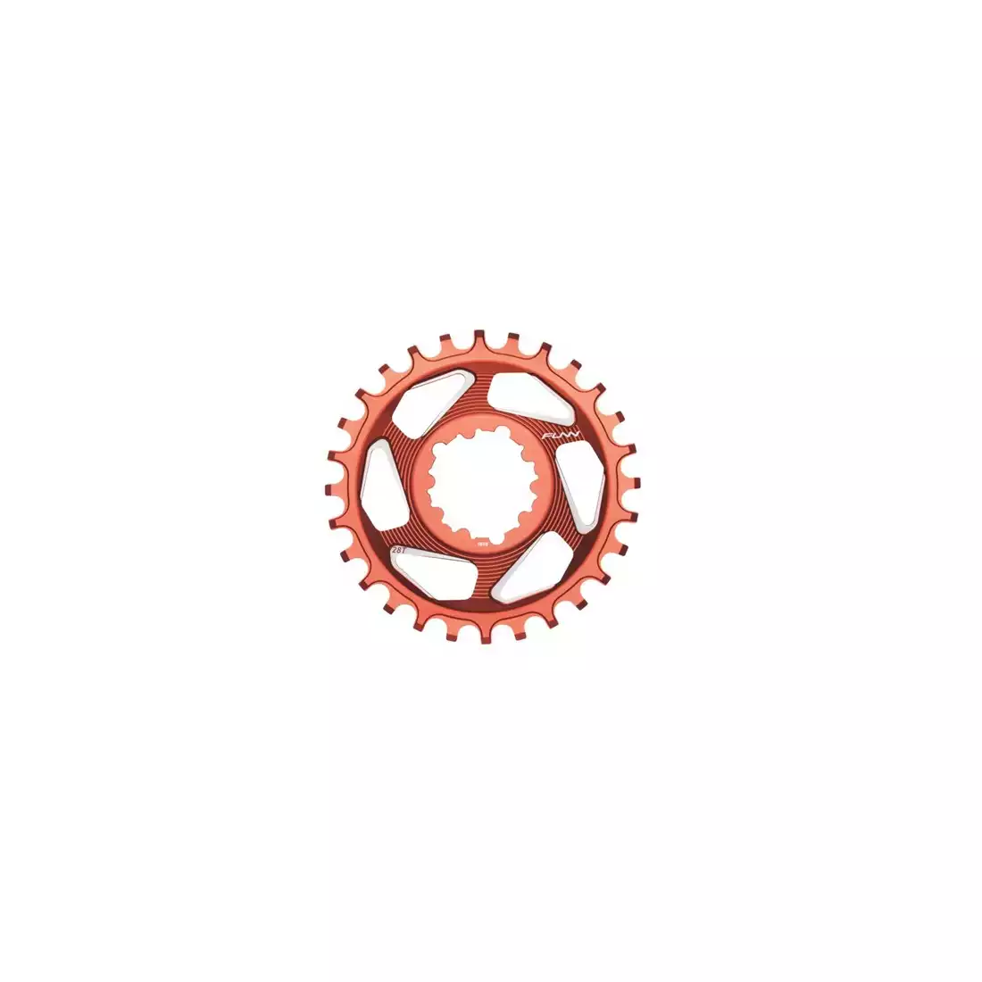 FUNN SOLO DX NARROW-WIDE BOOST 28T červené ozubené koleso na kľuky bicykla