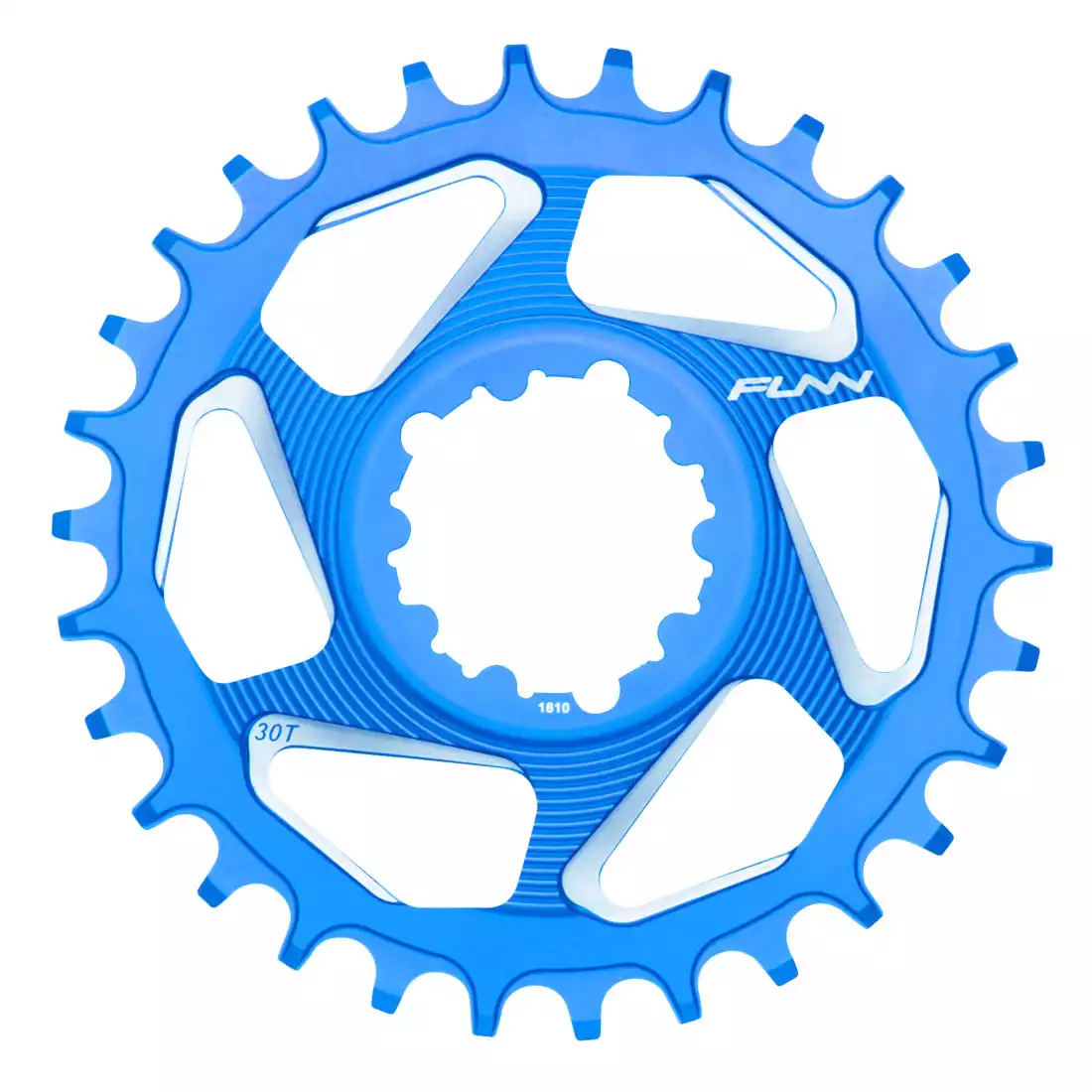 FUNN SOLO DX NARROW-WIDE BOOST 28T modré ozubené koleso na kľuky bicykla