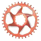 FUNN SOLO DX NARROW-WIDE BOOST 34T červené ozubené koleso na kľuky bicykla