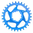 FUNN SOLO DX NARROW-WIDE BOOST 34T modré ozubené koleso na kľuky bicykla