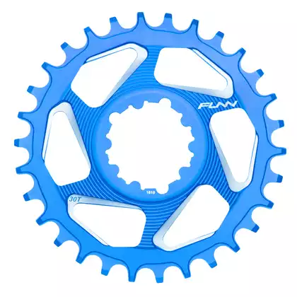 FUNN SOLO DX NARROW-WIDE BOOST 34T modré ozubené koleso na kľuky bicykla