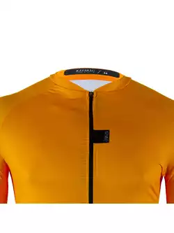 KAYMAQ DESIGN KYQ-SS-1001-1 pánsky cyklistický dres s krátkym rukávom, žltý