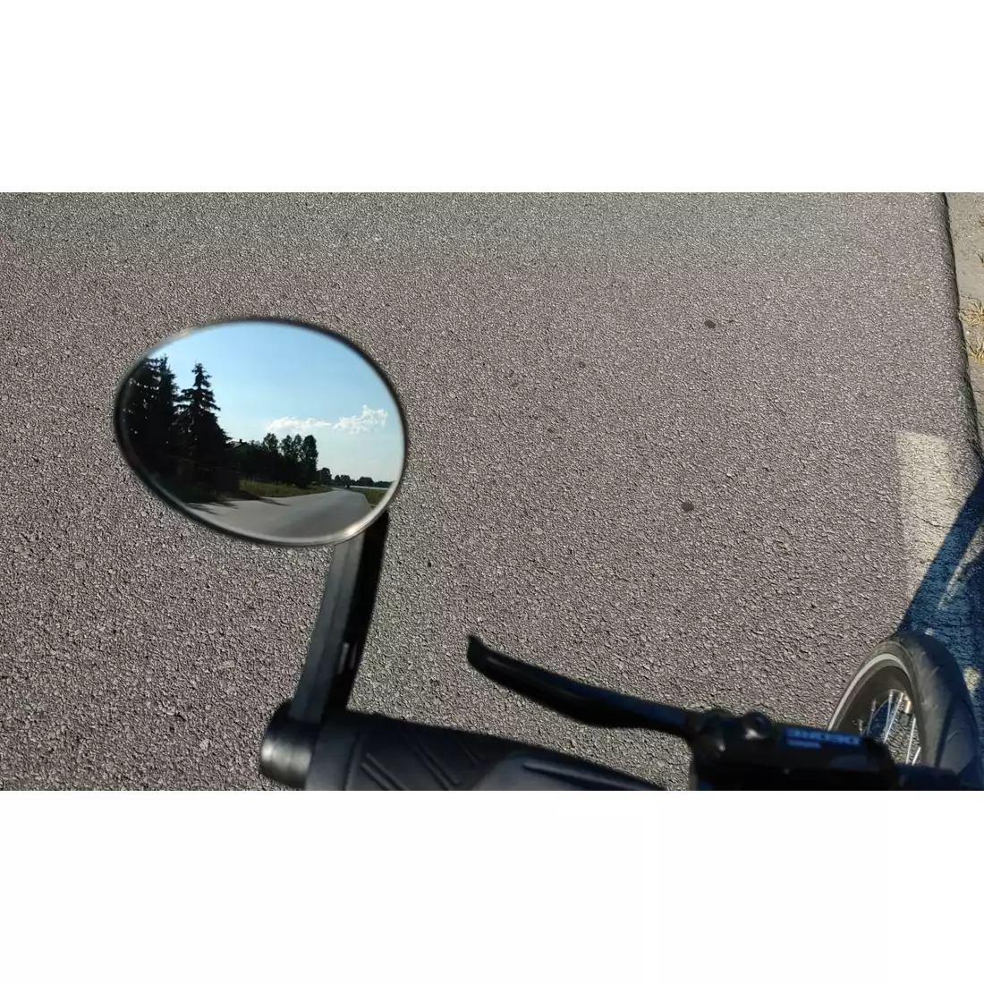 AJS COMFORT univerzálne zapustené zrkadlo na bicykel, čierna