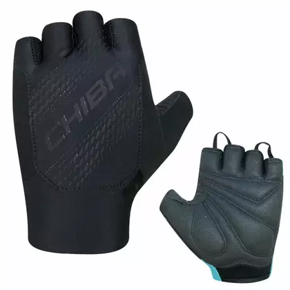 CHIBA CHINOOK Cyklistické rukavice, čierna
