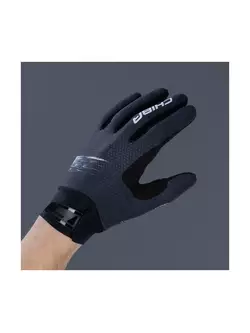 CHIBA THREESIXTY PRO cyklistické rukavice čierna