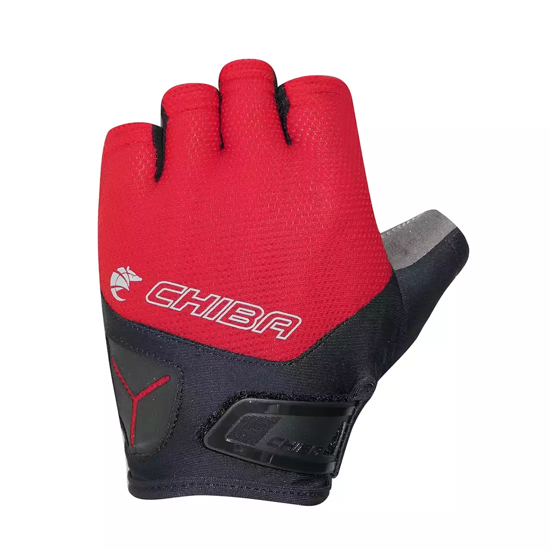 CHIBA cyklistické rukavice GEL AIR čierna a červená 3010018R-2