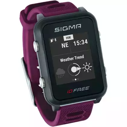 Monitor srdcového tepu Sigma ID.FREE s pásikom, fialový